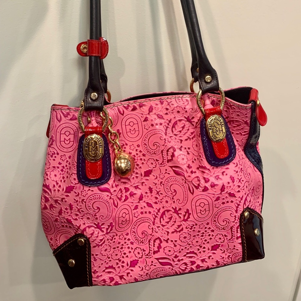 Mario Orlandi Pink Paisley Bag